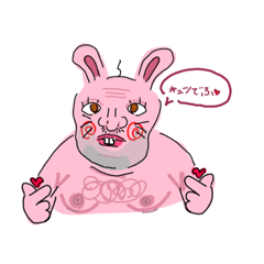 実は絵が上手い中学生のスタンプ