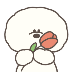 動く！敬語のもふいぬビションフリーゼ