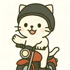 バイク猫の冒険