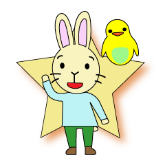 うさぎとインコの日常