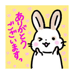 うさぎのアンジェくんスタンプ