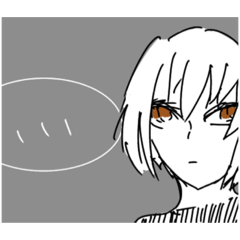 白髪少女詰め①