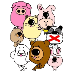 強気な顔デカアニマルズ