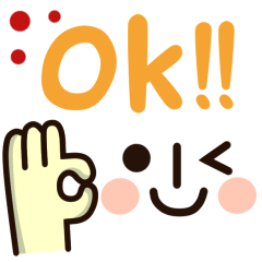 シンプルな顔絵文字