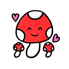 真っ赤なきのこ