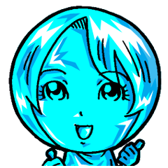 カチコチ丸顔の氷ちゃん