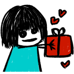 ホラーな落書きスタンプ