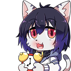 しろねこサバトラ 二ノ瀬イオのスタンプ