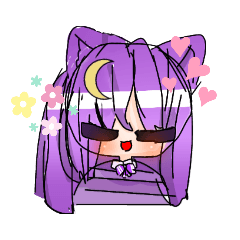 ✖むらさきのきつねスタンプ✖