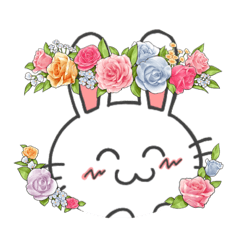 様々なものに変身したうさぎさんスタンプ