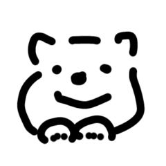 シンプルカワイイわんちゃん