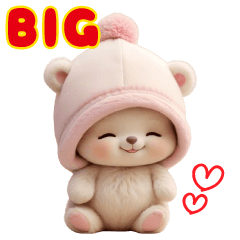 可愛いこぐま達の 思いやりBIGスタンプ