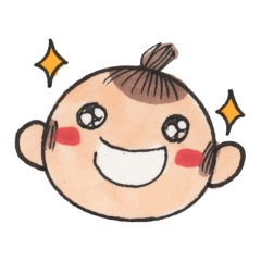 まんまる赤ちゃんのお顔メッセージ