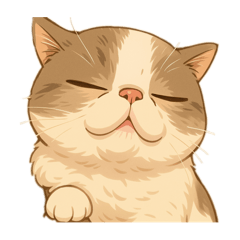 ねこのまろまろスタンプ　まろさん編