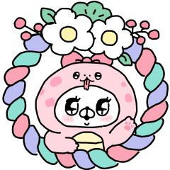 Popup会話にクマを添えましょう♡正月(再)