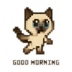 Pixel Series V1 Siamese Cat Seal Point