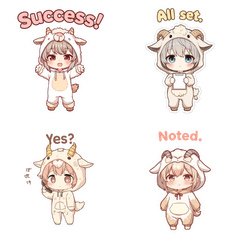 Year of the Goat Costume Kid