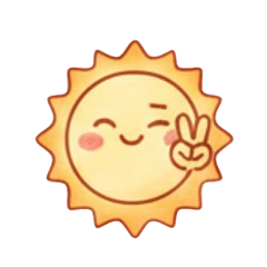 Cute sun stickers 14