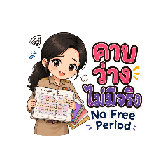Teacher Girl Daily Stickers