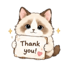 ありがとう！ねこちゃん
