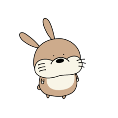 まんぷくうさぎのスタンプ