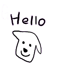 モモロのシンプルな英語スタンプ