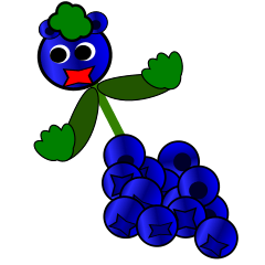精霊ブルーベリーくん