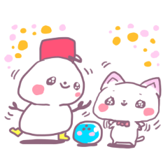 ボウリングにゃんこ　ぼうにゃ４スノーマン