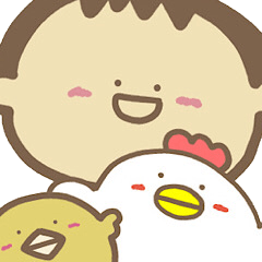 笑顔いっぱい大きなかわいいスタンプ1