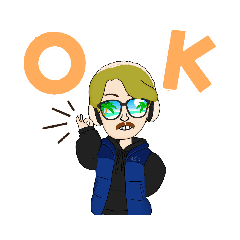 おじさんスタンプ(  ˙-˙  )