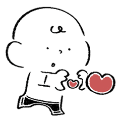 シンプルかわいい、Daviくんスタンプ2