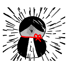 雪だふまスタンプ!!