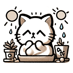 なにかしている子猫