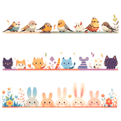 ゆるかわ区切り線