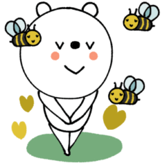 mottoのVくまさん♡挨拶！