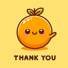 楽しいみかんのスタンプ