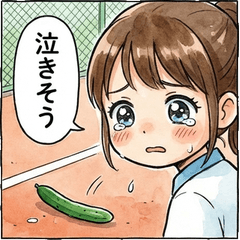 102.テニス部女子×冷やしきゅうり1本漬け