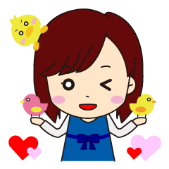 普段使いのスタンプ【女性】