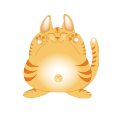 ちょっとウエストが大きいにゃんこスタンプ