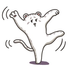 クマみたいな白ヒョウ