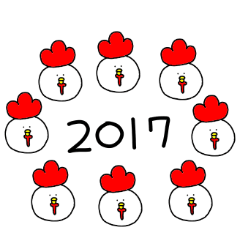 動く！年末年始スタンプ！！