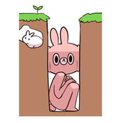 すごいうさぎスタンプ