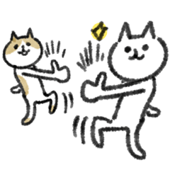 シュッとしたネコ３