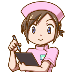 体調不良の時の連絡用スタンプ