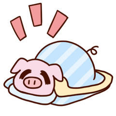 ふつーのぶたさんスタンプ2