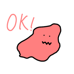 ふにゃふにゃ生物のスタンプ