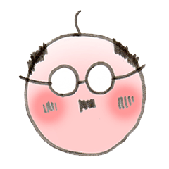 毎日使えるハゲおやじのスタンプ