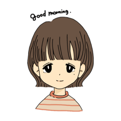 ゆるいお返事の女の子