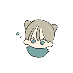 かわいい女の子のスタンプ 2 (おおきめ)