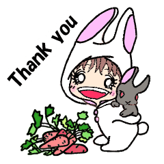 モッピーの着ぐるみ生活　ウサギ編